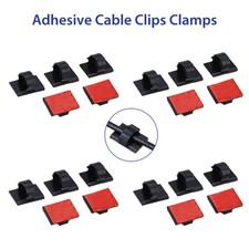 20 Pack Self-Adhesive Wire Tie Cable Clamp Clip Holder For Car Dash Camera C picture