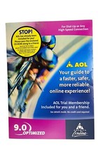 AOL 9.0 Optimized Software CD-ROM Disc New Unopened Internet US Only Gag Gift picture