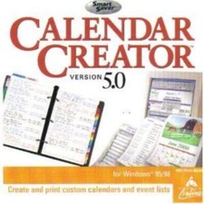Calendar Creator 5 PC CD create & print custom personalize schedules appointment picture