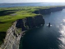 Landscape nature cliff sea coast ireland cliffs of Custom Gaming Mat Desk picture