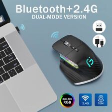 3 Modes Bluetooth 5.0 & 4.0 2.4GHz Ergonomic Wireless Optical Mouse For PC iPad picture