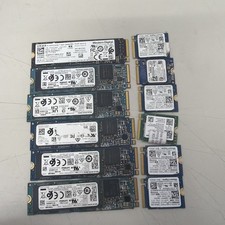 LOT OF 12x MIXED BRAND SSD 256 GB M.2 NVMe 2280  LAPTOPS Internal SSD Low Health picture