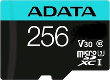 ADATA microSDXC Memory Card with SD Adapter PREMIER-PRO 256GB UHS-I U3 V30 A2 picture