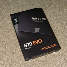 Samsung 870 EVO 1TB SEALED 2.5in SATA Internal SSD MZ-77E1T0B/AM 560/530MB/s picture