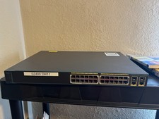 Cisco WS-C2960-24TT-L 24-Port 10/100 Switch 2x Gig Uplink Used + Power Cord picture