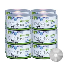 600 Pack MyEco DVD-R DVDR 16X 4.7GB Economy Branded Logo Blank Recordable Disc picture