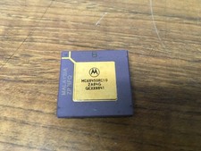 mc68450rc10 CPU Processor gold recovery CERAMIC MOTOROLA picture