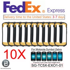 10Pcs Yellow Protective Cover Bumper Rugged Boot for Zebra TC51 TC52 TC56 TC57 picture