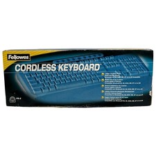 Vtg Fellowes Cordless Keyboard PS/2 NOS Windows 95 98 2000 ME NT XP Open Box picture