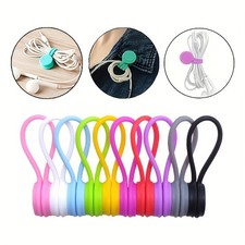Durable Magnetic Cable Organizer fits Cable Bundling & Holding in Home or Office picture