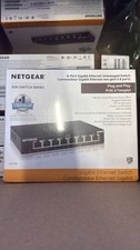 NETGEAR GS308 8-Port Gigabit Ethernet Switch Plug Play Metal Case new picture