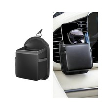 Car Vent Storage Organizer Pocket, Leather Multifunctional Automotive Vent Su... picture