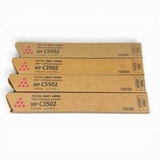 Genuine Ricoh Savin Lanier MP C5502 / C3502 Magenta Toner Cartridges X4 New picture