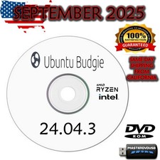 Ubuntu Budgie 24.04.3 LTS Bootable DVD Live/Installer – Latest September 2025 picture
