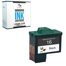1-Pack Replacement CMYi Lexmark 16 Black Ink Cartridge for X Series X1100 X1240 picture