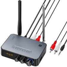 98ft Long Range 5.1 Bluetooth Audio Transmitter Receiver NFC Cordless Adapter picture
