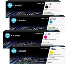 BRAND NEW HP 218X Black Cyan Magenta Yellow High Yield Toner Cartridge Set picture