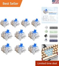 50 Crystal Blue Switches,4 Kailh Box Experience Pack Switches,Strong Tactile ... picture