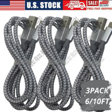 3 Pack Fast Charger USB Cable 6/10FT For iPhone 5 6 7 8 Plus Xs Max 11 12 13 Pro picture