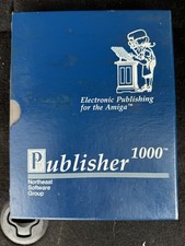 Publisher 1000 Amiga Software Complete Binder w Disk Manual Vintage picture