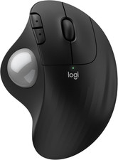 Logitech Ergo M575S Wireless Bluetooth Trackball Mouse - Graphite Blue Ball picture