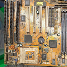 ASUS P5A-B ATX Socket 7 AMD Motherboard AGP PCI ISA SDR SDRAM IDE Audio As Is picture