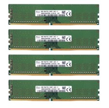 Hynix 32GB (4X8GB) DDR4 2400MHz PC4-19200 1RX8 UDIMM Memory Ram HMA81GU6AFR8N-UH picture