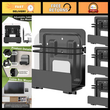 4 Pack Cable Box & Modem Mounts - Wall-Mounted Organizer for Clean Setup picture