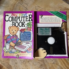 Vtg 1st Ed- My First Computer Book (w/ Floppy) Apple II- Schiller & Rosenbloom picture