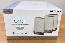 Netgear Orbi 960 Series AXE11000 Quad-Band Mesh Wi-Fi 6E System (3-pack) RBKE963 picture