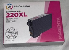 New Sealed LD High Yield 220XL Ink Cartridges For Epson In MAGENTA(T220XL320) picture