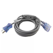 10A 10FT 18 / 3 SJTW Indoor Medical Hospital Grade Y Power Cord with (2) IEC C13 picture