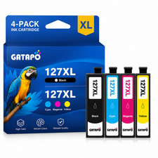 4 Pack 127XL Ink for Epson 127 Ink WorkForce 545 60 630 633 635 645 840 845 picture