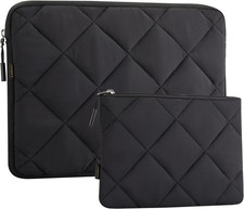 Puffy Laptop Sleeve Case for 14 to 15 Inch Laptops, Black - Stylish Protection picture