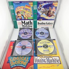 Vintage Broderbund Active Mind Series PC Mac CD-ROM Game Lot of 4 with Manuals picture