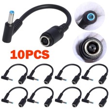 10Pcs DC Power Charger Converter Adapter Cable 7.4mm - 4.5mm For HP Blue Tip picture