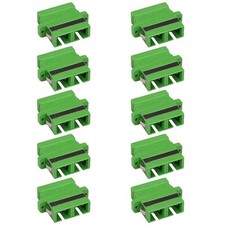 10 Pcs SC APC to SC APC Coupler Single Mode Duplex Fiber Optic Adapter Connector picture