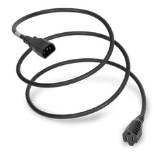 10 Pack of C14 to NEMA 5-15R, 10A 125V, 18/3 SJT Power Cord - 6ft picture