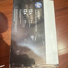 HP LaserJet 12A Q2612D Black Toner TWO PACK Cartridge 2-Pack for 1010/1012/1015 picture
