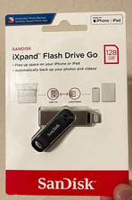 SanDisk 128GB iXpand Flash Drive Go, for iPhone and iPad - and Computers SDIX60 picture