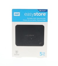 WD Easystore 5TB Portable External Hard Drive USB 3.0 HDD WDBAJP0050BBK-WESN picture