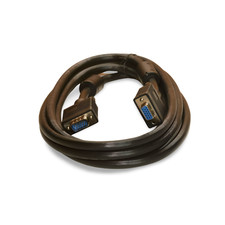 10ft SVGA Cable Monitor UL2919 HD15 Extension Male to Female - Black picture