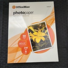 OfficeMax Photo Paper Premium Glossy OM96747 - 50 Sheets 8.5in