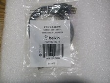 Lot of Belkin Model: F3U134b06. 6' USB, DSTP Extension Cables. Qty. 5. New  picture