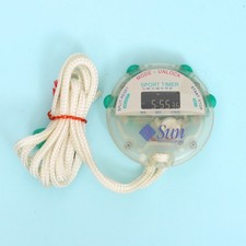 Vintage Sun Microsystems Promotional Translucent Stop Watch *WORKING* picture