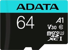 ADATA microSDXC Memory Card with SD Adapter PREMIER-PRO 64GB UHS-I U3 V30 A2 picture