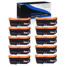10PK Black CE260A 647A Toner for HP Color LaserJet Enterprise CP4520 CM4540 MFP picture