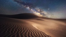 Landscape nature sand desert gobi mongolia china stars Custom Gaming Mat Desk picture