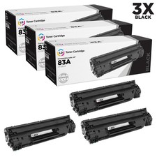 LD 3pk Compatible Replacement CF283A for HP 83A Black M127fn M127fw M125nw M125 picture