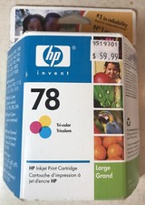 Genuine HP 78 Large Tri-Color Inkjet Ink Cartridge Exp2008 NOS Sealed C6578AN picture